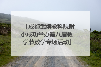 成都武侯教科院附小成功举办第八届教学节数学专场活动